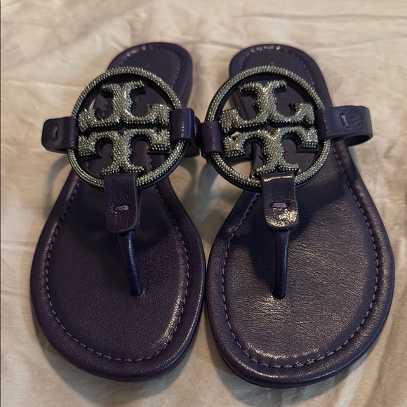 Tory Burch Shoes - Tory Burch Miller Purple Pave Sandals Size 8.5